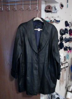 Terry Lewis Heavy Weight 100% Leather Blazer Roomy cut this one and 