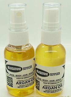 Pure Organic Moroccan Argan Oil Skin Hair Use 60ml X2