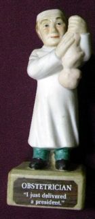 Abbot Pharmaceutical Enduron figurine Obstetrician doctor 1972