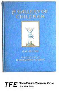 Milne 1925 1st Edition A Gallery of Children Illustrated by Saida 