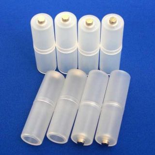 8x Convert AAA to AA Cell Batteries Battery Case Holder