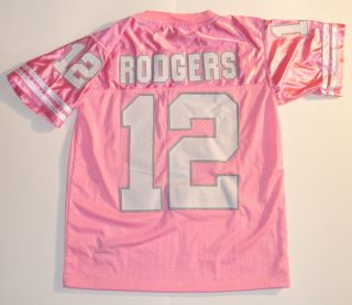 Aaron Rodgers #12 Pink Green Bay Jersey. Green Bay Packers, Rodgers 