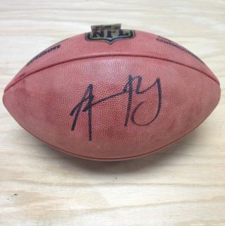 Aaron Rodgers Signed Football, Original Autographs, NFL Green Bay 