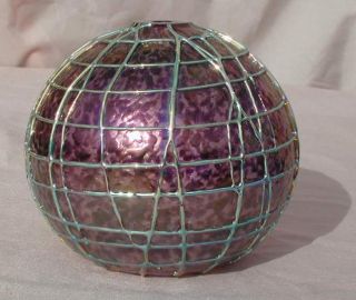 Iridescent String Amethyst Oil Spot Stem Vase ★ Abelman 