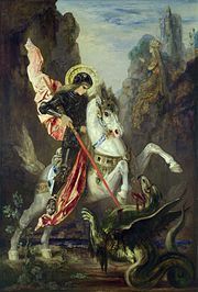 Russian Icon St George Miracle of The Serpent Pobedonosets Dragon 