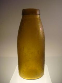 Clark Louisville KY Amber Antique Pickle Bottle