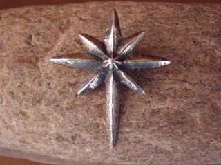   Indian Sterling Silver Natal Star Cross Pin by Kirk Smith