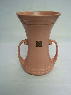 Abingdon Pottery Vase 116 Pink Peach w label