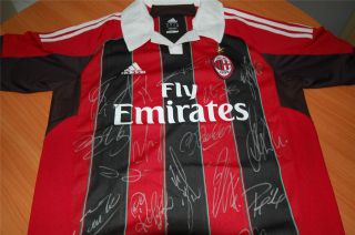 2012 2013 AC Milan signed soccer jersey home with Certificate Of 