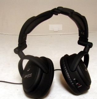 Able Planet NC200B True Fidelity Black Over The Head Headphones Nice 