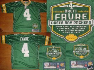   Green Bay Packers Brett Favre Limited Edition Jersey S L Aaron Rodgers