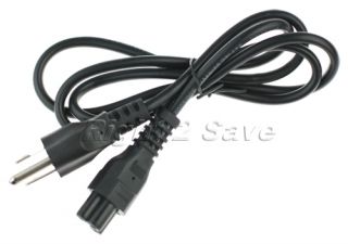 US 3 Prong Laptop Adapter Power Cord Cable Lead 3pin