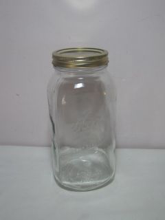 Vintage Kerr 2 Quart 1 2 Half Gallon Wide Mouth Mason Jar Self Sealing 
