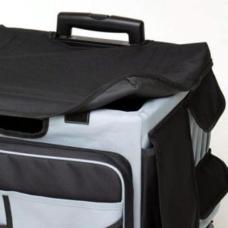 New Rolling 46 Compartment Canvas Organizer Cart Bag Holds 65 lbs 