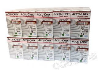 Accu Chek Glucose Monitoring 1000 Test Strips Lot Performa Meter Free 