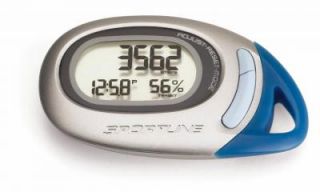 Sportline Traq Any Wear Pedometer Stopwatch Gray