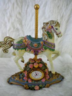 The Carousel Rose Clock Limited Edition Hand Painted