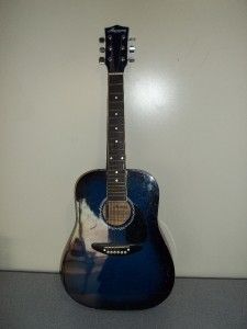harmony acoustic s guitar mdl 01252 blue