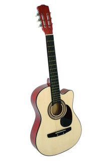 New Cutaway Acoustic Guitar Gigbag Strap Tuner Lesson