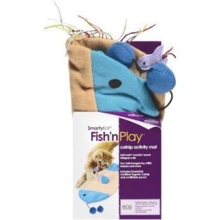    SmartyKat Fishn Play Catnip Activity Mat Cat Fish Toy NEW FREE GIFT