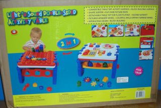 NEW NIB Light n Sound Double Sided Activity Play Toy Table 12 Months