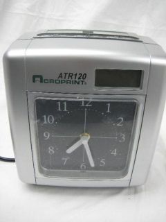 Acroprint ATR120 Electronic Time Clock with Push Button Card 