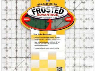 OLFA 9 5 x 9 5 Non Slip Frosted Quilting Ruler RTF 9S