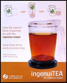 new adagio teas ingenuitea teapot 16 oz hello this teapot s ingenious 