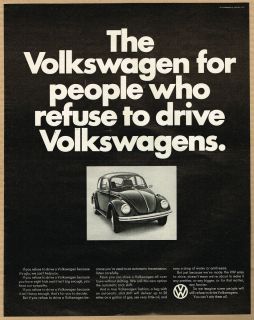 1969 Volkswagen VW Bug Magazine Ad w New Automatic Transmission 2 
