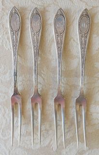 whiting adam pattern strawberry forks mono g 4 four sterling berry 