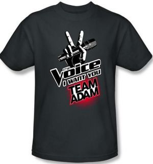   Size The Voice Team Adam Levine Logo TV Show T Shirt Top Tee