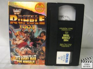 WWF Royal Rumble 1994 VHS Feat Undertaker vs Yokozuna 086635012939 