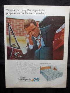   1967 Sealy Posturepedic Mattress Ad Original Advertising