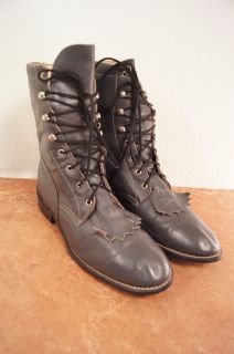 Acme Gray Lacer 7 M Womens Western Boots