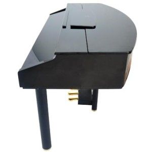 Adagio Ebony Mini Grand Piano w/ Bench Multi function LED Display 