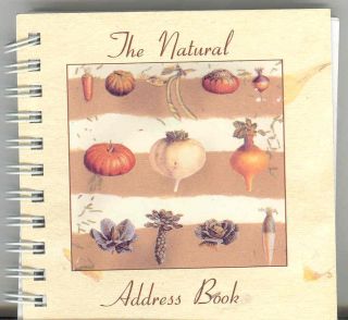 The Natural Address Book Spiral Bound 4 x 4 92 Pages