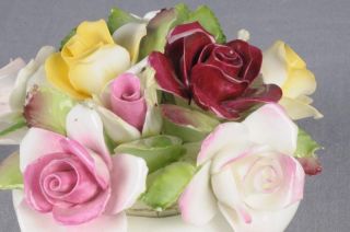 ROYAL ADDERLEY Bone China Floral Roses Figurine