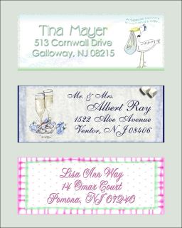 Personalized Wedding Bridal Baby Shower Address Labels