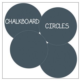 Chalkboard Circles Adhesives Four by WallCandy Arts