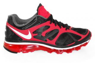 Mens Nike Air Max 2012 Black White Action Red 487982 016
