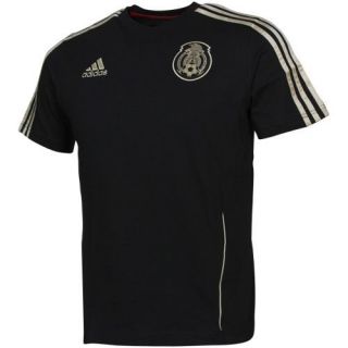 Adidas Mexico Crest Premium Soccer T Shirt Black