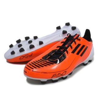 Adidas F50 Adizero TRX HG Syn Soccer Cleats Boots Warning Black Orange 