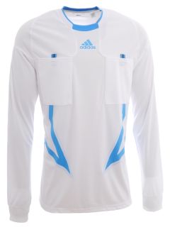 Adidas UEFA Champions League Soccer Referee Jersey   Mens White Top 
