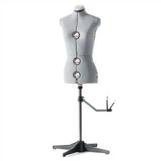 SINGER DF150G Adjustable Dress Form Gray Medium Tailor Sewing 