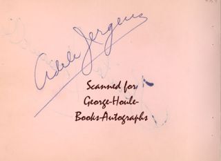 Bonita Granville Adele Jergens Whiting Autographs