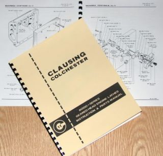 Clausing 11 8000 Series Lathe Operator Parts Manual 0135