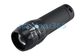 Adjustable Focus LED Lamp Light Hand Torch Aluminum Zoom Flashlight 