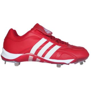Adidas Excelsior 5 Low Metal Baseball Cleats Red/White 14