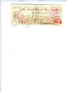 1887 Adolph Sutro Signed SF Mayor Check Nevada Bank