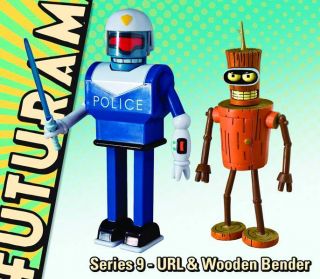 Futurama Series 9 URL and Wooden Bender Figure 6